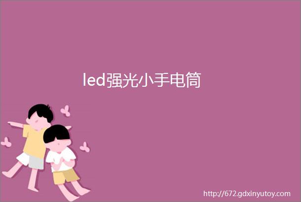 led强光小手电筒