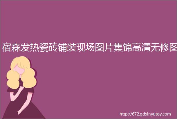 宿森发热瓷砖铺装现场图片集锦高清无修图