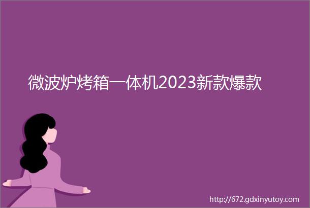 微波炉烤箱一体机2023新款爆款