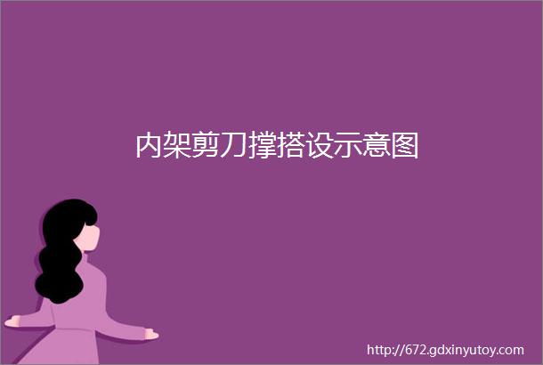 内架剪刀撑搭设示意图