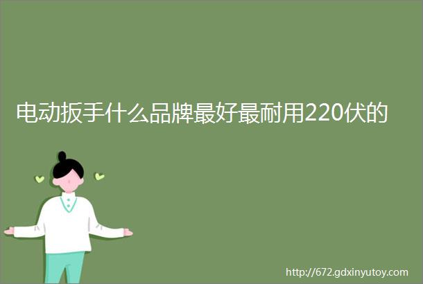 电动扳手什么品牌最好最耐用220伏的