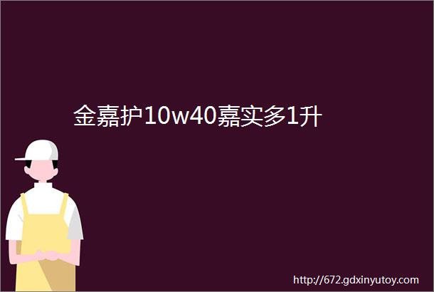 金嘉护10w40嘉实多1升