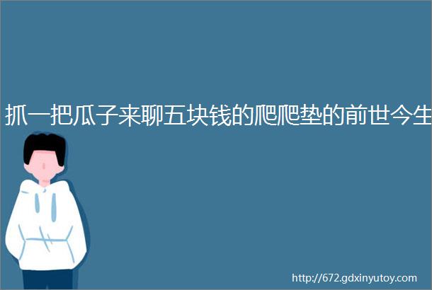 抓一把瓜子来聊五块钱的爬爬垫的前世今生