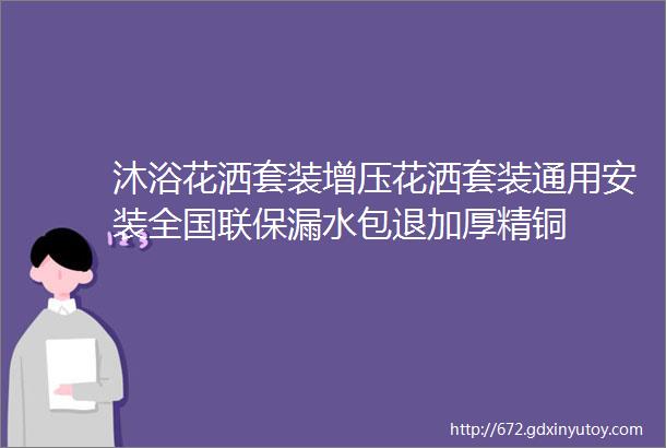 沐浴花洒套装增压花洒套装通用安装全国联保漏水包退加厚精铜